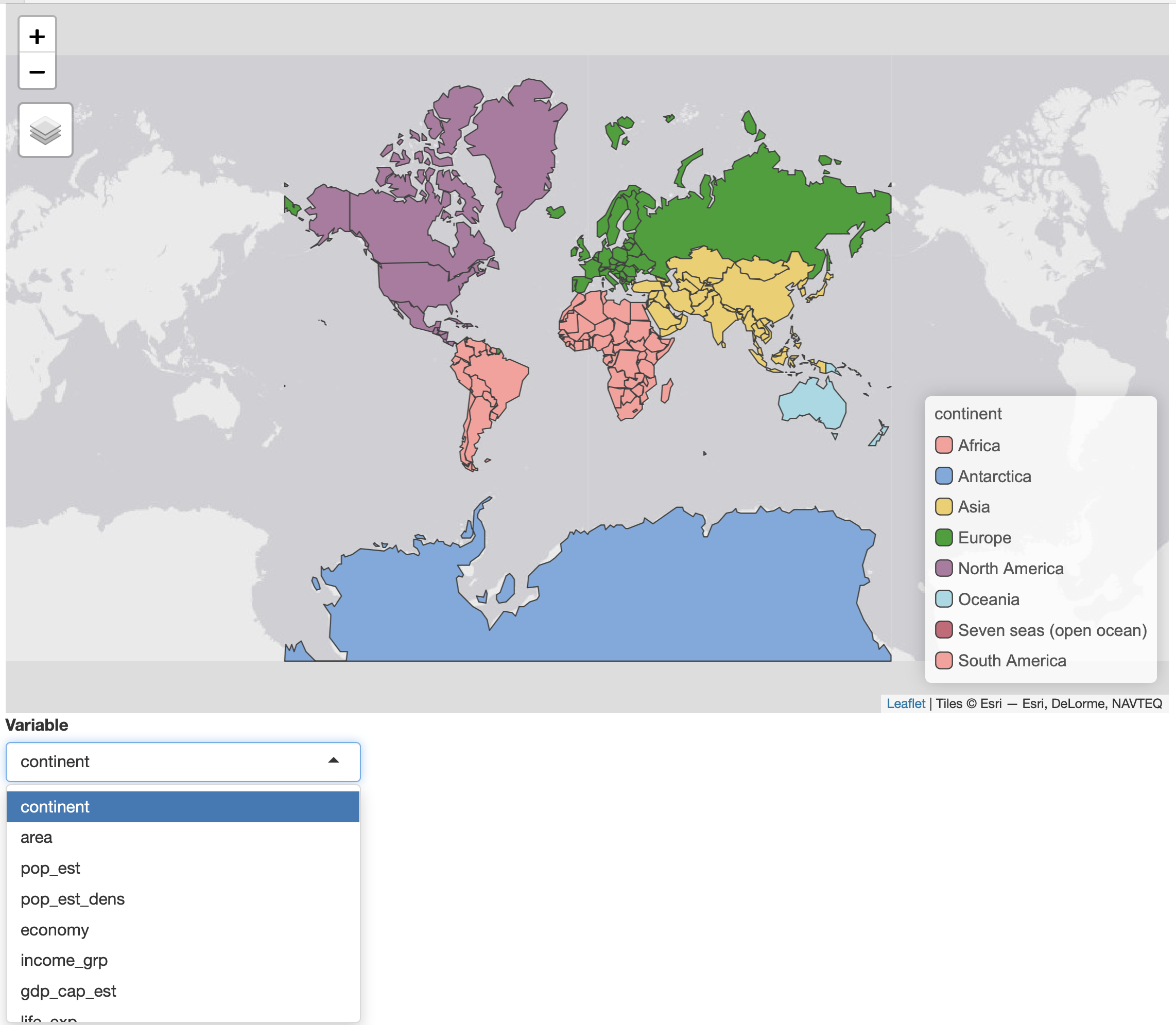 Shiny app with tmap in plot mode